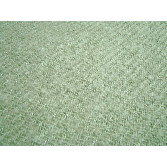 Beige Khaki Glitter 100% Acrylic Infinity Neck Scarf Fringed Raw Hem Warm Winter - Picture 5 of 11